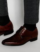 Aldo Dalce Leather Derby Shoes - Brown