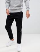 Burton Menswear Tapered Chino In Black