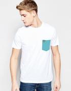 Lyle & Scott T-shirt With Contrast Pocket In White - White