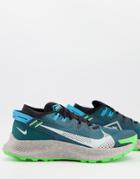 Nike Running Pegasus Trail 2 Sneakers In Teal-green
