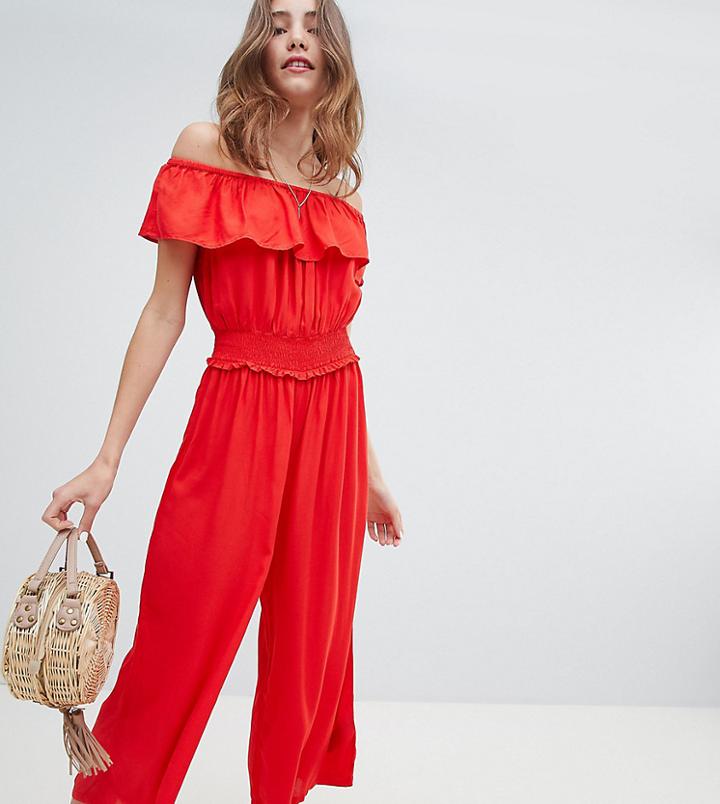 Miss Selfridge Shirred Waist Culotte Jumpsuit