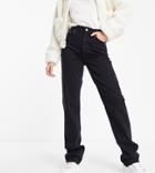 New Look Tall High Rise Straight Jean In Black