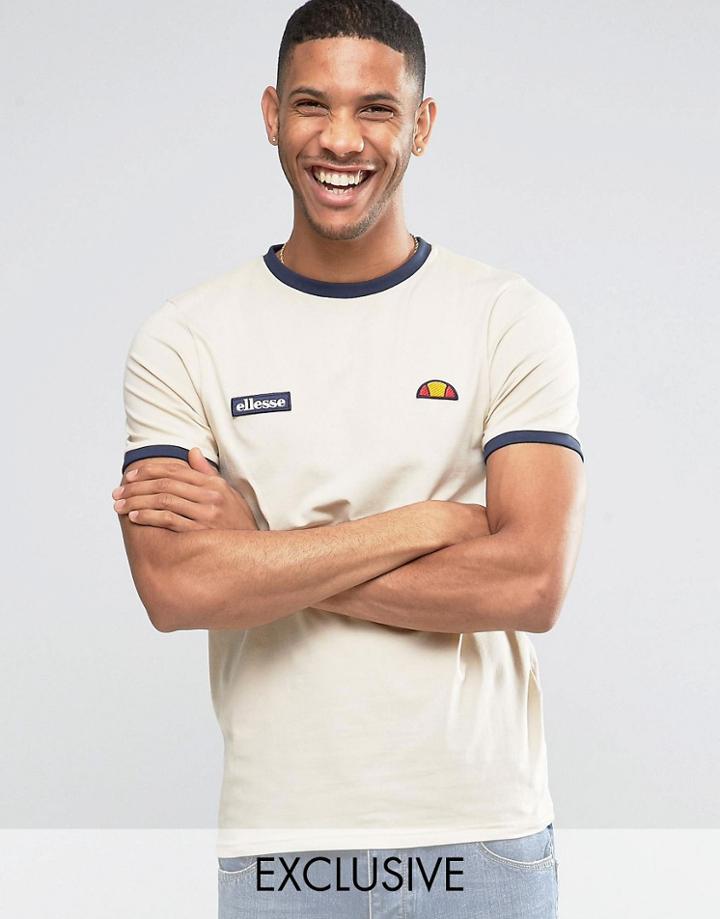 Ellesse Ringer T-shirt - Stone