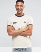 Ellesse Ringer T-shirt - Stone