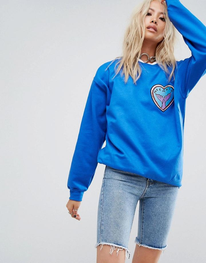 The Ragged Priest Mermaid Sweatshirt - Blue