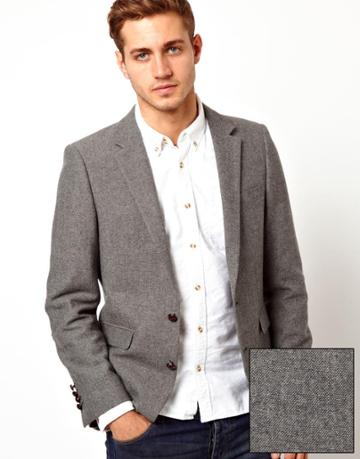 blazer with collared shirt