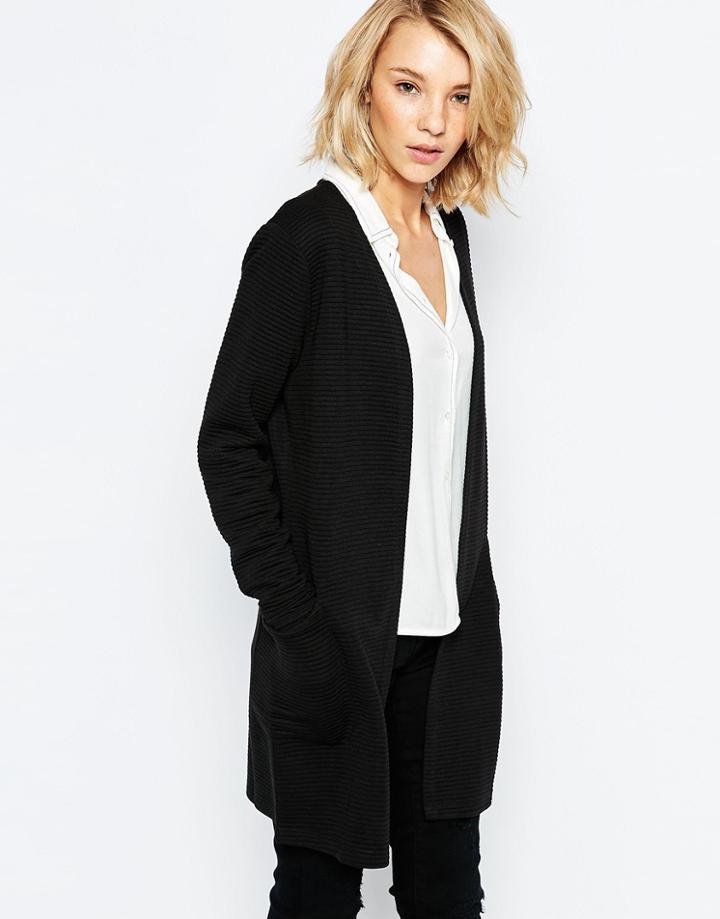 Jdy Longline Cardigan - Black