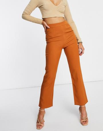 Club L Tailored Pants In Brown