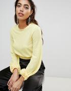 Ivyrevel Cropped Top With Tie Back - Yellow