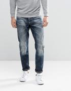 G-star 3301 Tapered Jeans In Dark Aged - Blue