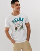 Esprit T-shirt With Relax Print - White
