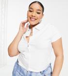 Colluson Short Sleeve Jersey Shirt In White