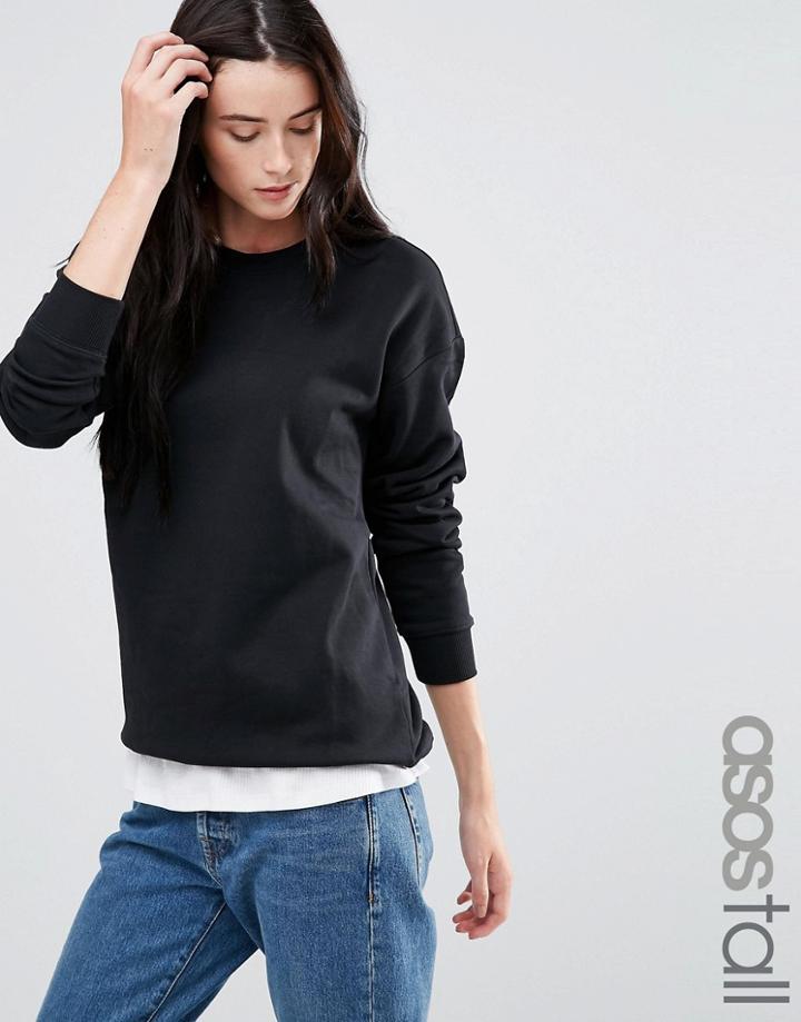 Asos Tall Ultimate Boyfriend Sweat - Black