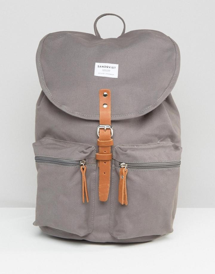 Sandqvist Roald Backpack In Gray - Gray