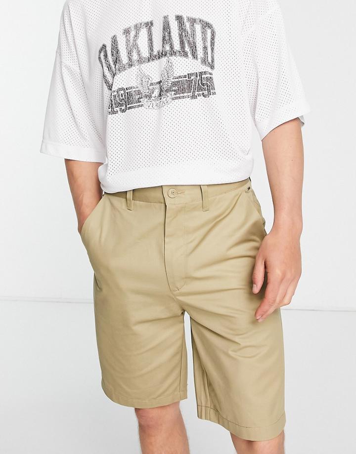 Only & Sons Loose Fit Skater Chino Shorts In Beige-neutral