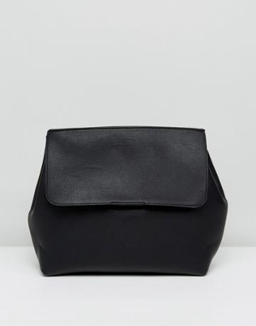 Bershka Minimal Backpack - Black