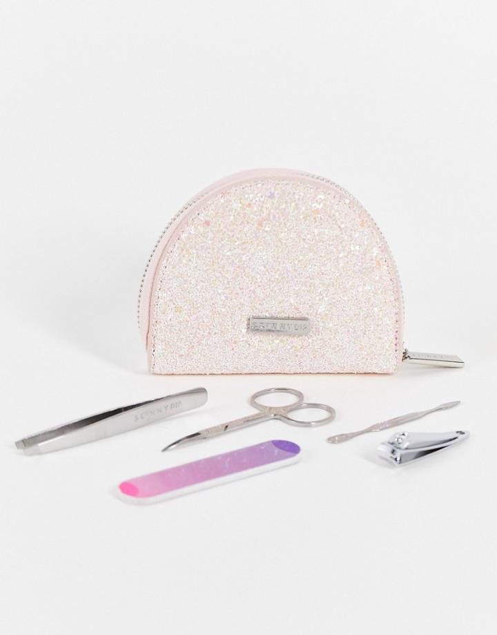 Skinnydip Shimmer Glitter Manicure Set-pink
