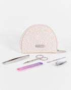 Skinnydip Shimmer Glitter Manicure Set-pink