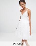 A Star Is Born Embellished Top 3d Applique Dress - White