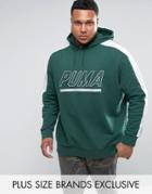 Puma Plus Vintage Terry T7 Hoodie In Green Exclusive To Asos - Green