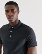 Jack & Jones Essentials Tipped Polo With Chest Logo - Gray