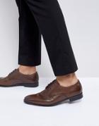 Base London Shilling Waxy Leather Derby Shoes - Brown