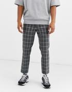 Noak Check Pants In Gray-pink