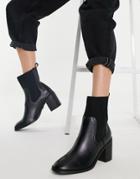 Lipsy Block Heel Chelsea Boot In Black