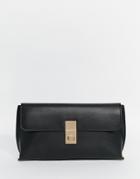 Asos Clutch Bag With Clasp - Black