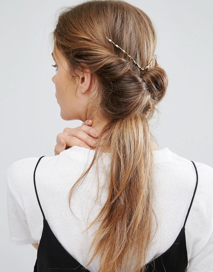 Limited Edition Twist Back Hair Crown - Gold