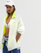 Tommy Jeans Logo Zip Through Tracksuit Jacket - Yellow