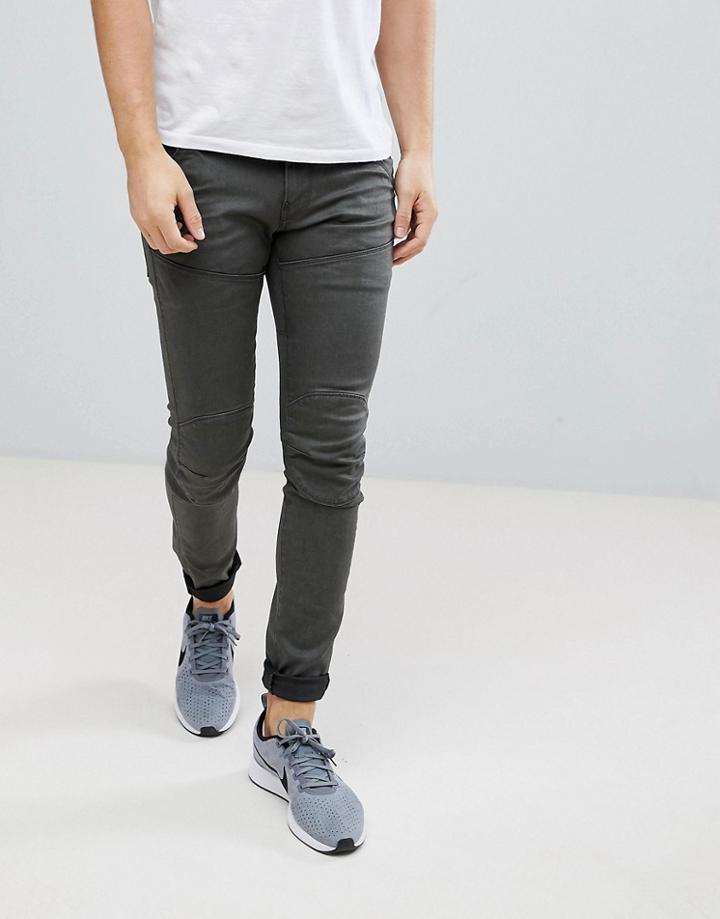G-star 5620 3d Super Slim Jean Asfalt - Gray