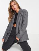4th & Reckless Oversized Tailored Jacket-grey