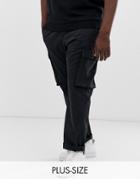 French Connection Plus Cargo Pants-navy