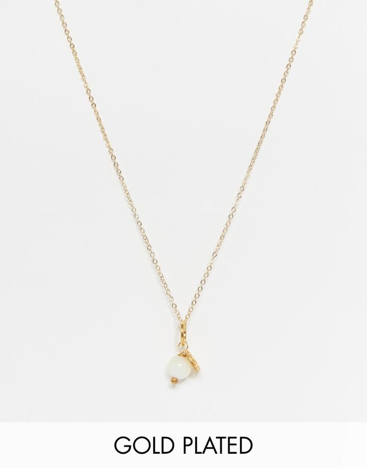 Mirabelle Cluster Pendant Necklace - White Stone