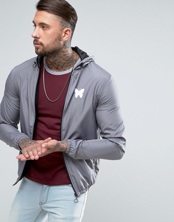 Good For Nothing Windbreaker Jacket In Gray - Gray