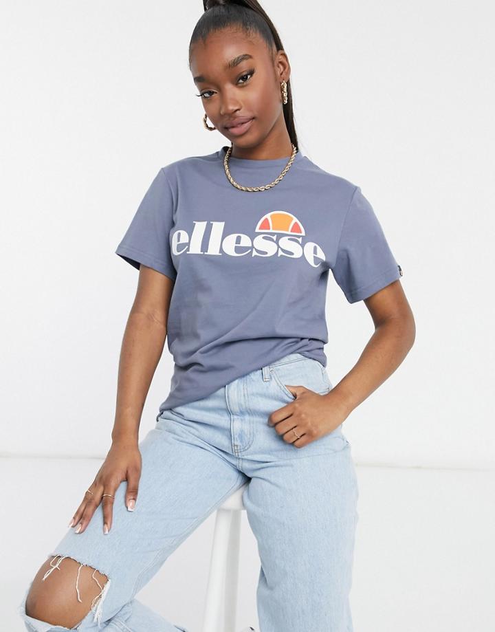 Ellesse Boyfriend T-shirt In Blue-blues