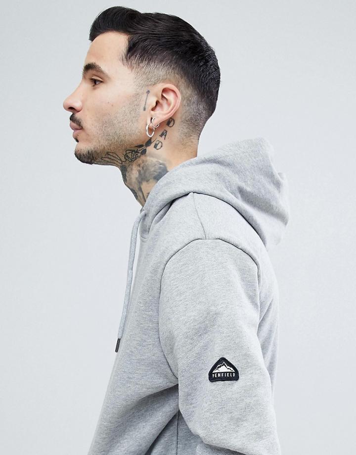 Penfield Westridge Logo Hoodie In Gray Marl - Gray