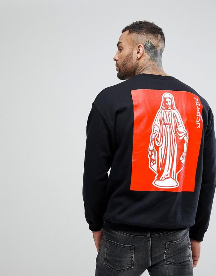 Hnr Ldn Statue Back Print Sweater - White