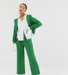 Collusion Wide Leg Track Pant - Green
