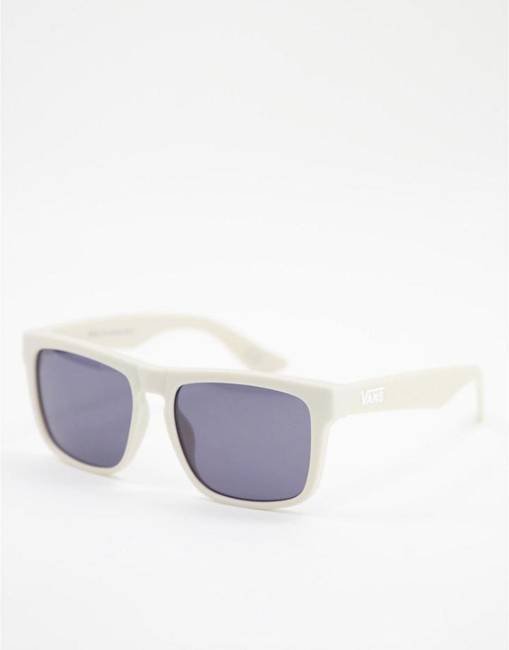 Vans Squared Off Sunglasses In Cream-grey