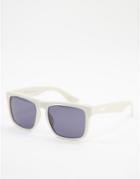 Vans Squared Off Sunglasses In Cream-grey