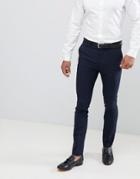 New Look Smart Skinny Pants In Navy - Navy