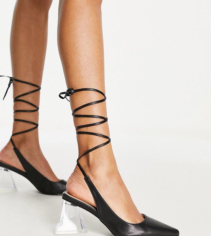 Bebo Wide Fit Brasen Heeled Shoes In Black