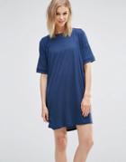 Y.a.s Lessy Oversize Dress - Insignia Blue