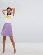 Pieces Skater Skirt - Purple