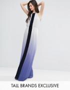 Y.a.s Studio Tall Plissa Pleated Ombre Maxi Dress - Multi