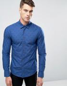 Scotch And Soda Printed Shirt - Blue
