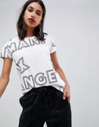 Armani Exchange All Over Logo T-shirt - White