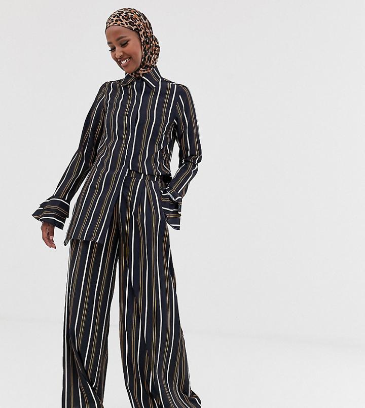 Verona Wide Leg Pants Two-piece In Multi Stripe